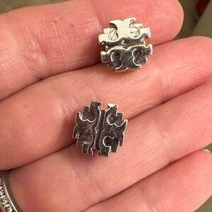 Tory Burch Logo Stud Earrings